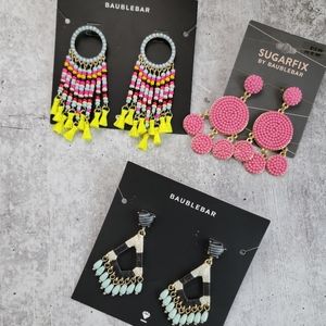 Baublebar Statement Earrings Lot